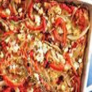 Bell Pepper and Goat Cheese Strata_image