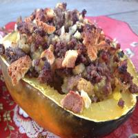 Stuffed Acorn Squash With Beef and Onion_image