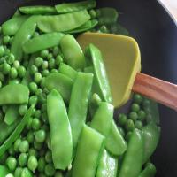 Buttered Snow and Green Peas image