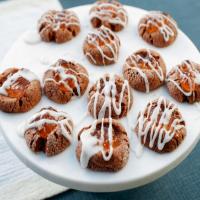 Mayhaw Thumbprint Cookies with Cream Soda Glaze image