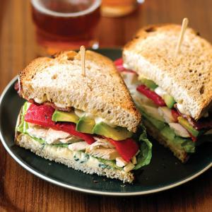 Chicken, Bacon, and Blue-Cheese Sandwiches_image