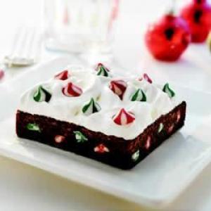 Snow-Topped Holiday SWIRLED™ Brownie Bars image