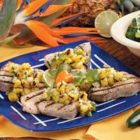 Grilled Tuna with Pineapple Salsa image