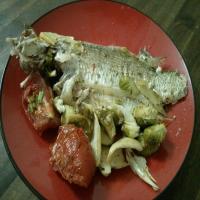 French Style Roasted Perch With Fennel, Tomatoes and Wine_image