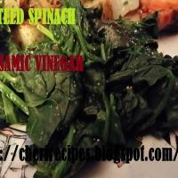 Sauteed SPINACH IN BALSAMIC VINEGAR_image