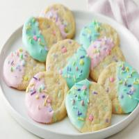 Sprinkled and Dipped Sugar Cookies image