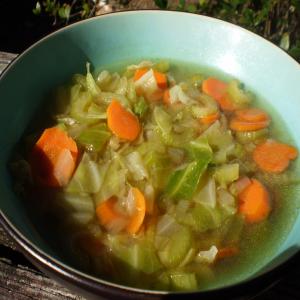 10 Minute (Fat-Free) Veggie Soup for One_image