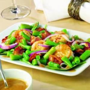 Scallop, Green Bean and Spinach Salad_image