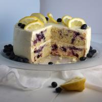 Lemon-Blueberry Cake with White Chocolate Cream Cheese Frosting Recipe - (4.3/5) image