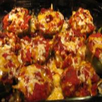 Spicy Spanish rice stuffed peppers_image