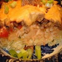 Beef Casserole With Creamy Pasta and Green Onions_image