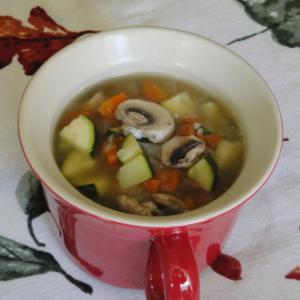 Vegetable Soup for One image