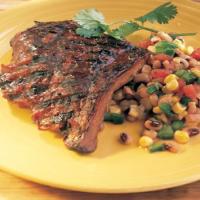 Barbecued Ribs with Corn and Black-Eyed-Pea Salad image
