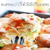 Cheesy Buffalo Chicken Sliders_image