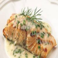 Grilled Salmon with Lemon-Herb Butter Sauce_image