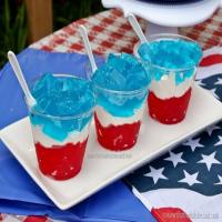 Red, White & Blue Layered Jell-O_image