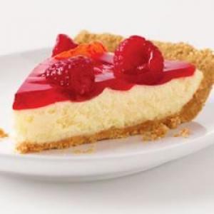Raspberry Glace Cheesecake Pie_image