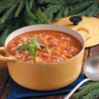 Turkey Barley Tomato Soup image