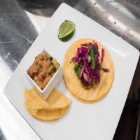 Blackened Shrimp Street Taco with Red Snapper Ceviche image
