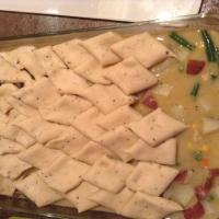 Old Fashioned Chicken Pot Pie in a Pan_image