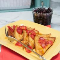 Classic French Toast with Strawberry Syrup image