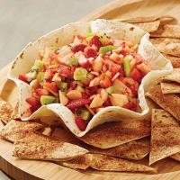 Easy Tortilla Bowl with Sweet or Savory Salsa_image
