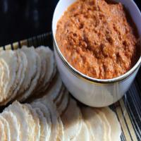 Roasted Red Pepper, Almond, and Garlic Dip image