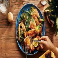 Chicken with Lemon and Spicy Spring Onions image