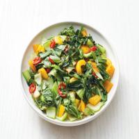 Bok Choy with Sweet and Hot Peppers_image