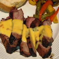 Mexican Spiced Steak With Chipotle Con Queso Sauce_image