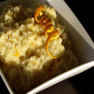 Orange Risotto With Fontina Cheese image