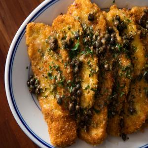 Chicken Piccata (Fried Chicken Cutlets With Lemon-Butter Pan Sauce) Recipe Recipe image