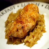Baked Chicken and Garlic Orzo image