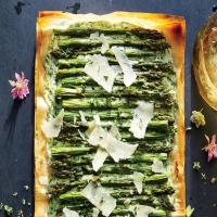 Herbed Ricotta, Asparagus, and Phyllo Tart_image