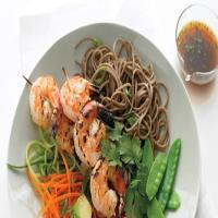 Soba Noodles with Grilled Shrimp and Orange Dipping Sauce_image