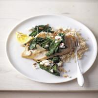 Sauteed Chicken with Spinach, Garlic, and Pine Nuts image