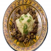Moroccan Lamb Tagine with Raisins, Almonds, and Honey image