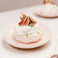 Rose Pavlova with Figs and Pistachios image