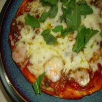 Indian-Style Shrimp Pizza With Mozzarella image