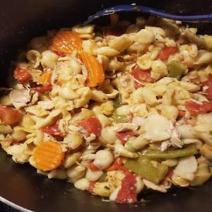 Parmesan Chicken and Pasta Soup, Sandy's_image