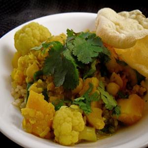 Lentil, Chickpea, Vegetable Curry_image