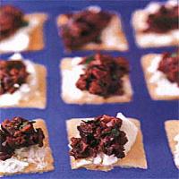 Tapenade Goat-Cheese Crackers image