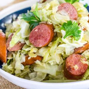Easy Fried Cabbage and Kielbasa Recipe_image