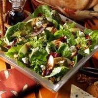 Seasonal Orchard Salad and Balsamic Vinaigrette with Apples and Bleu Cheese_image