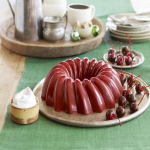 Chocolate-Cherry Gelatin Dessert image
