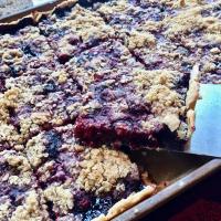 Easy Three-Berry Crumble Slab Pie image