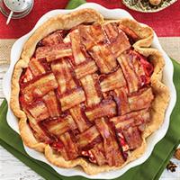 Bacon Topped Holiday Apple Pie image