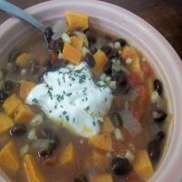 Black Bean and Sweet Potato Soup image