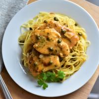 Chicken Piccata with Angel Hair Pasta image
