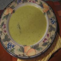 Asparagus (Or Broccoli) and Fontina Cheese Soup_image